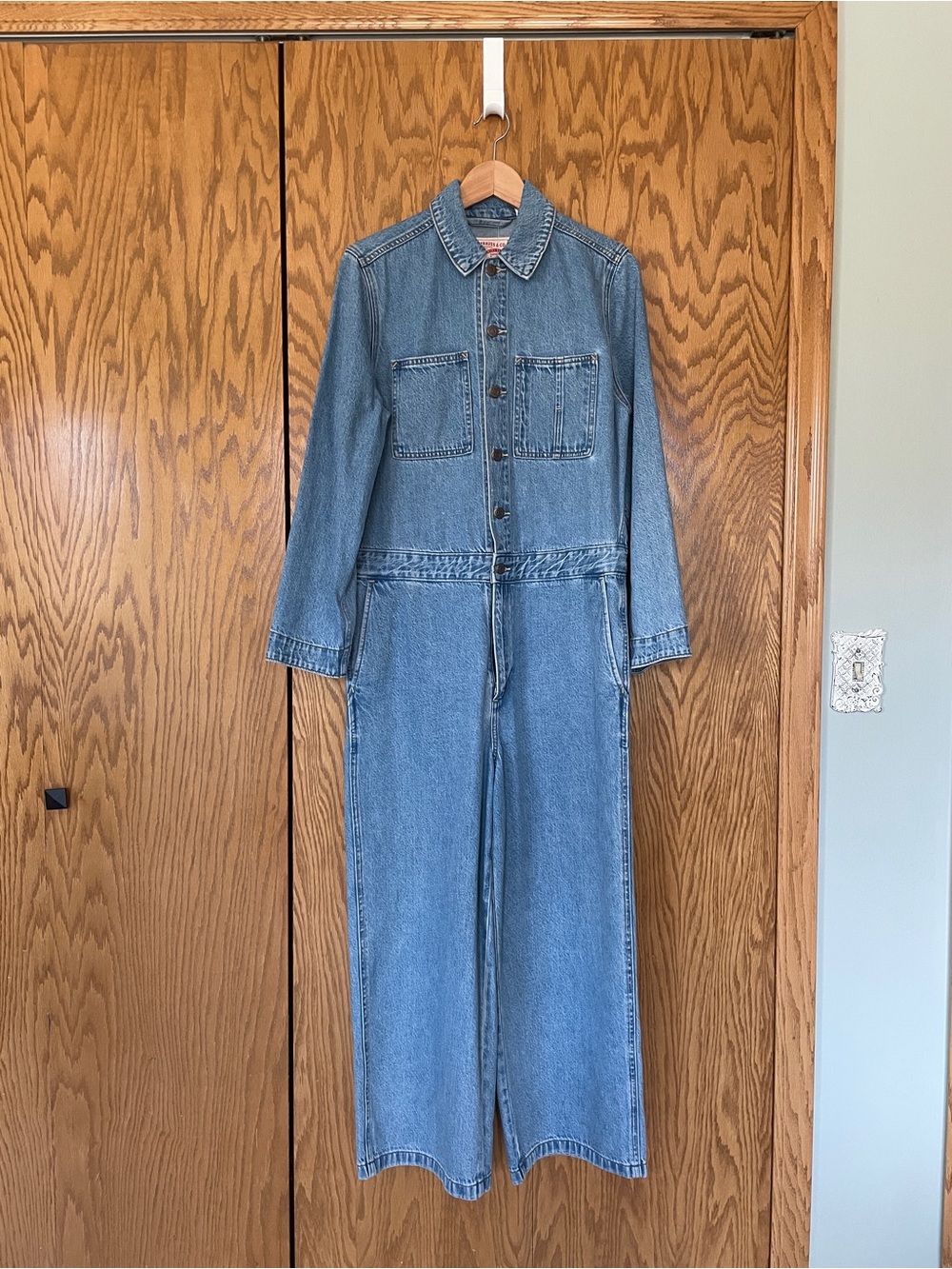 Levi Strauss & Co. Women's Iconic Denim Jumpsuit in Blue Size Medium NWT